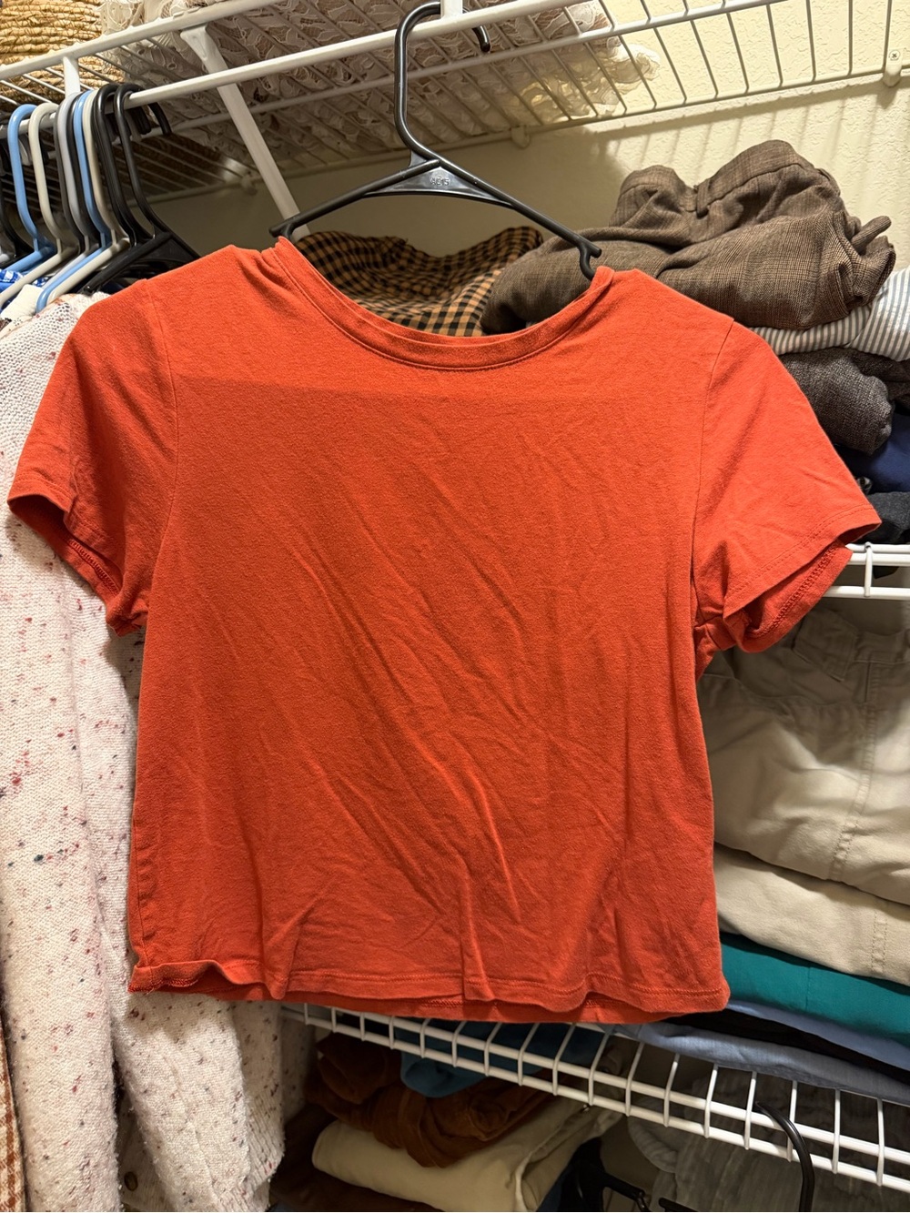 Old Navy Burnt Orange V-Neck Tee